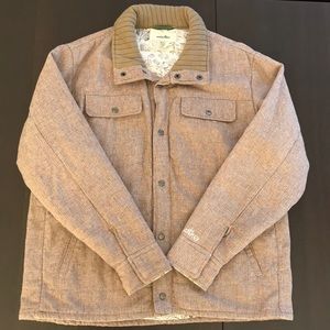 Planet Earth Tan Shawl Collar Jacket, Size L